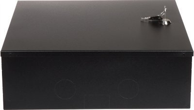 Kuti montuese OBUDOWA TPR-3/ST-BLACK, metal, 300 x 300 x 100 mm, e zezë