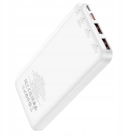 Karikues portativ Hoco J101, 10000mAh, 22.5W Fast Charge, i bardhë