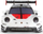 Makina garash Carrera Porsche 911 GT3 R White Lightning për pistën Carrera, e bardhë