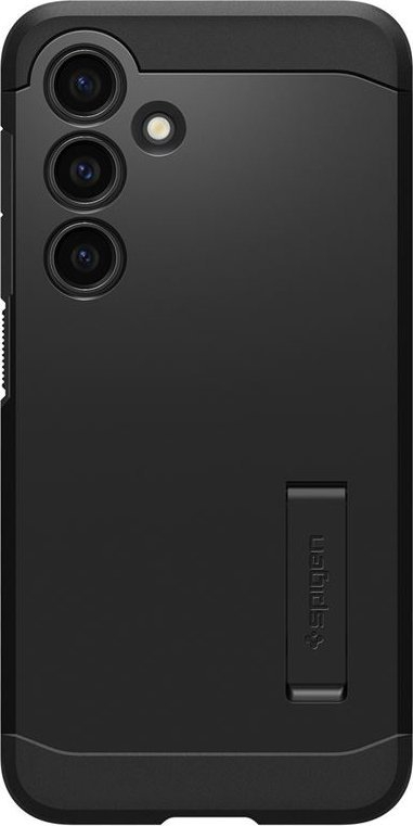 Kapak telefoni Spigen Tough Armor për Samsung Galaxy S24, me këmbë mbajtëse, kompatibël me karikim wireless, i zi
