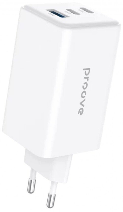 Karikues rrjeti Proove Pocket GaN Max 100W, 2x USB C, USB A, i bardhë