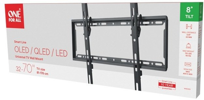 Mbajtës muri TV One For All WM2425 Smart Tilt, 32-70", deri 50 kg, i zi