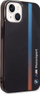 Këllëf telefoni BMW Motorsport Tricolor për iPhone 14, transparent, i zi