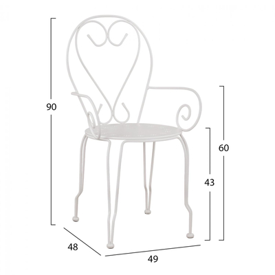 Kolltuk Amore HM5008.12 49×48×90 cm, bardhë