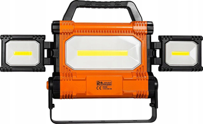 Lampë pune Richmann C5944, 30W 20W LED, 4500 lm, portokalli e zezë