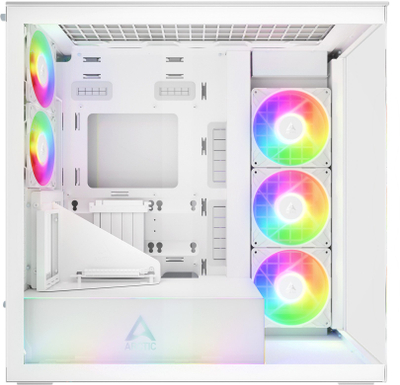 Kase kompjuteri Arctic Xtender, Mid Tower E-ATX, xham i temperuar, e bardhë
