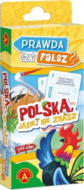 Lojë me shokë Alexander True or False Poland, 55 letra, shumëngjyrëshe