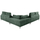 Divan këndor Symmet HM3269.05, 314x314cm, tekstil, jeshil