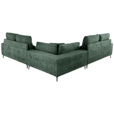Divan këndor Symmet HM3269.05, 314x314cm, tekstil, jeshil