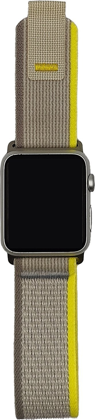 Rrip ore Apple Watch Hurtel Trail Set, 38/40/41mm, velcro, gri me të verdhë