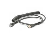 USB кабел Datalogic Cab-412 90A051922, 3m, спирален, црн