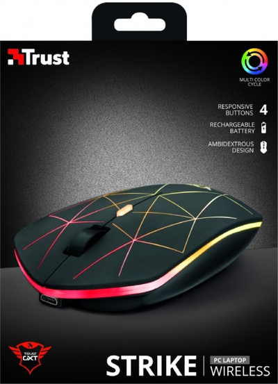 Maus gaming Trust GXT 117 Strike, wireless, i zi