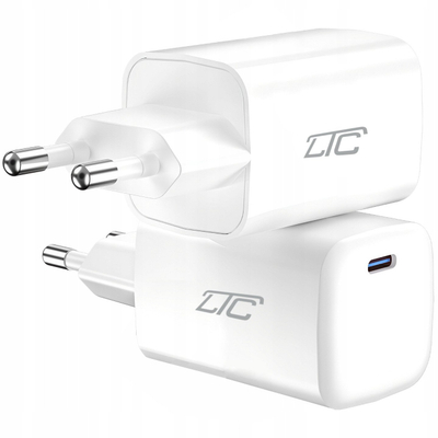 Karikues AC LTC LXQC40, 30W GaN, USB C PD, i bardhë