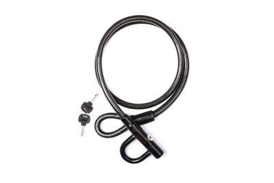 Kyç biçiklete Pegas Loop, kabllo sigurie 15x1500mm, i zi