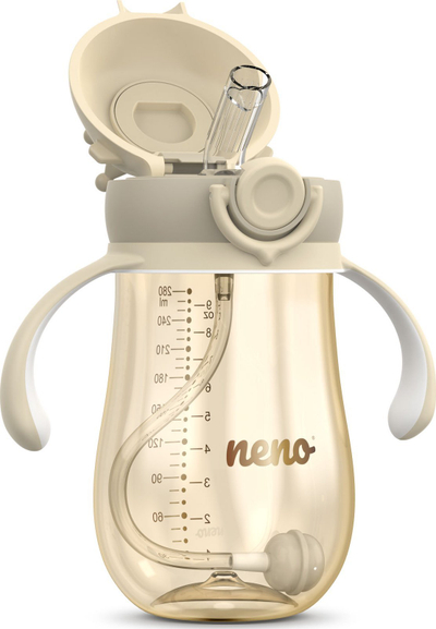 Шише со цевка Neno Mio2 Cream, отпорно PPSU, без BPA, 300 ml