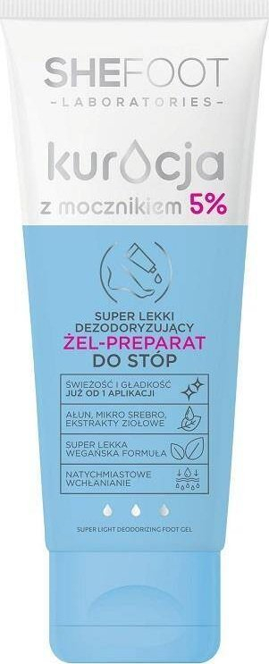 Гел дезодоранс за стапала Shefoot Superlight, 5% уреа, 100 ml