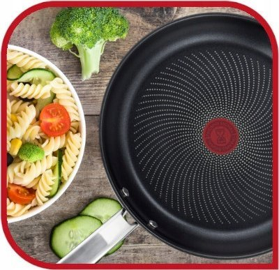 Tigan Tefal Titanium, 28cm, shtresë jo-ngjitëse, i zi