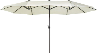 Çadër kopshti Beliani Sibilla, 460 cm, me manivelë, beige