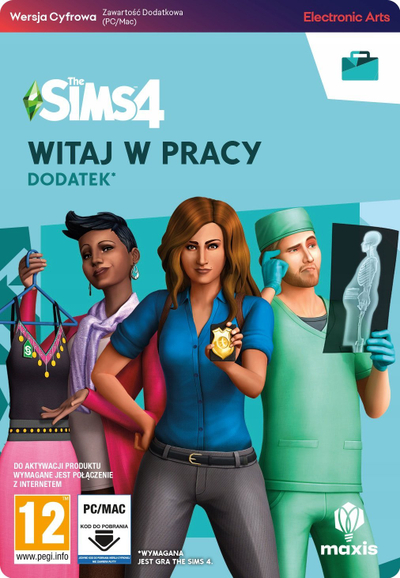 Компјутерска игра EA The Sims 4 Get to Work, DLC проширување, дигитален код