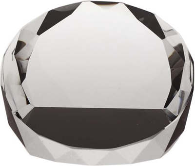 Trofe xhami Tryumf Glass Trophy T027, kristal për zbukurim, i tejdukshëm