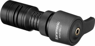 Mikrofon drejtues Saramonic SmartMic Plus, konektor TRRS, dalje kufjesh, i zi
