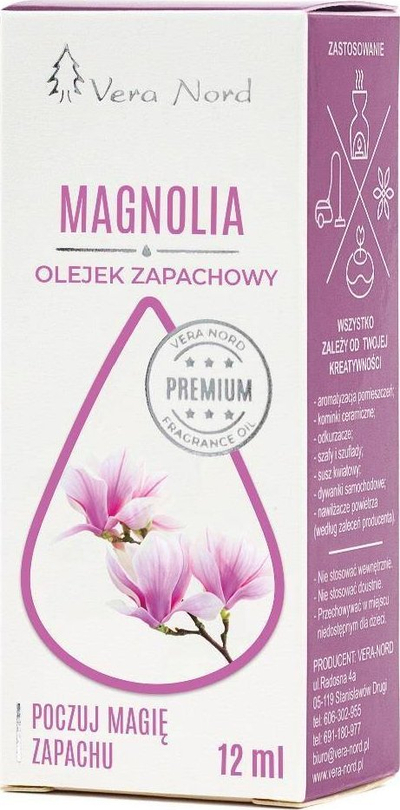 Vaj aromatik Vera Nord Magnolia, 12 ml, aromë magnolie