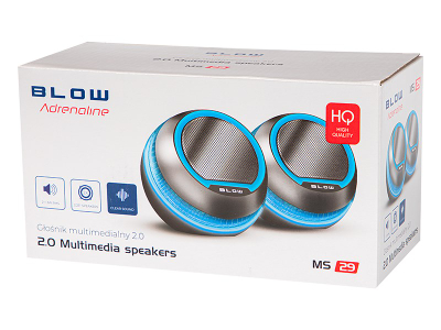 Altoparlantë Blow Speaker 66-401, USB, 3.5 mm, të zinj