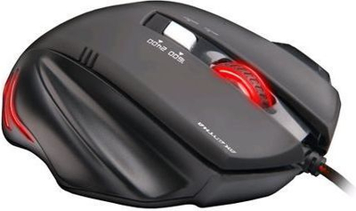 Гејминг глушец C-TECH GM-01R Akanthou, 2400 DPI, со црвено ЛЕД осветлување, црн