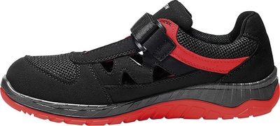 Sandal sigurie ELTEN LONNY Red Easy ESD S1P, numri 47, antistatike, e zezë me të kuqe