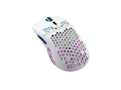 Mouse wireless Glorious Model O, gaming, RGB, i bardhë