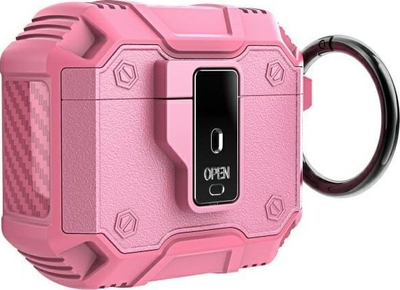 Kuti mbrojtëse Beline Click Cover për AirPods 4, silikon, rozë