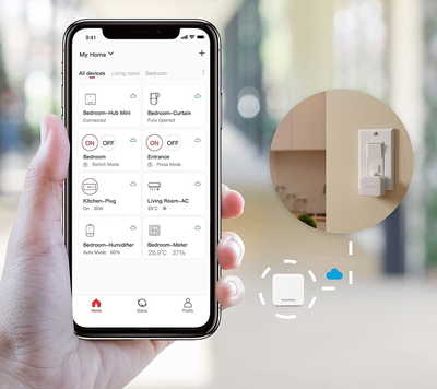 Ndërprerës inteligjent SwitchBot Bot, Bluetooth, pa tela, i zi