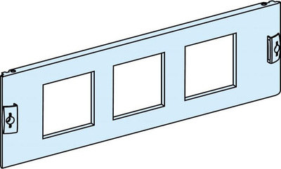 Kapak metalik Schneider Prisma Plus G LVS03911, me prerje për matës 96x96, gri