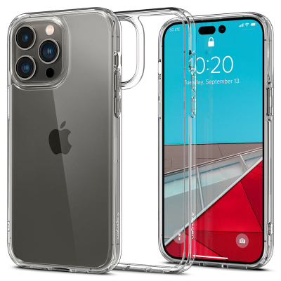 Mbështjellëse për iPhone 14 Pro Spigen Ultra Hybrid, transparente