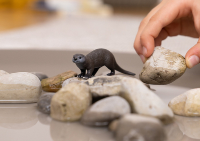 Фигура играчка Schleich Wild Life видра, пластика, многуобоена