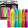Set boje fytyre Neon UV, 6 lapsa fluorescentë, shumëngjyrëshe