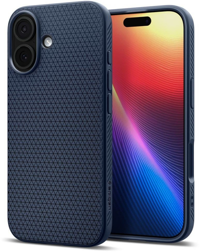 Kapak telefoni Spigen Liquid Air për iPhone 17, mbrojtës, blu navy