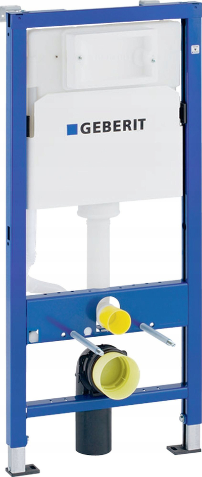 Set kornizë WC e varur Geberit Duofix Basic Selnova Premium, 112 cm, rezervuar Delta 12 cm, e bardhë