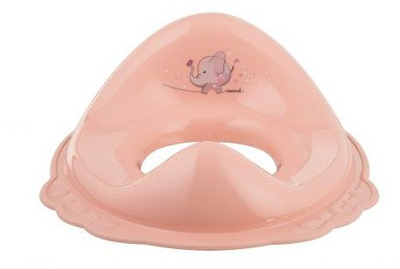 Mbulesë tualeti për kalamaj Maltex Minimal Pink Elephant, universale, me gomë kundër rrëshqitjes, rozë