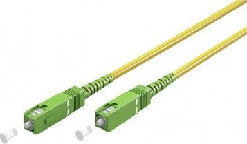 Kabllo fibër optike Goobay 59644, 20 m, SC APC OS2, e verdhë