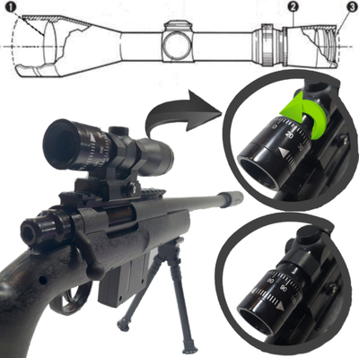 Pushkë airsoft M24 SWS, 6 mm, 45 m, e zezë