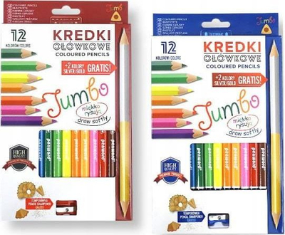 Lapsa me ngjyra Penword Triangular, 12 ngjyra, me mprehëse