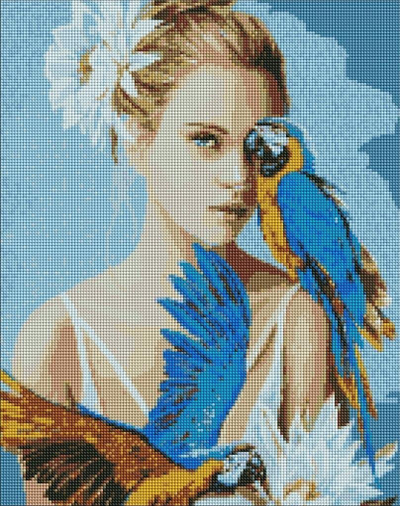 Set mozaik me diamant Ideyka Girl, 40x50cm, shumëngjyrësh