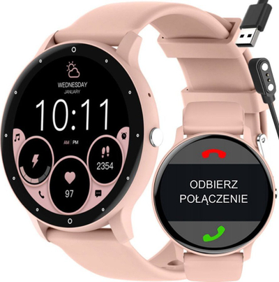 Ora inteligjente Rubicon RNCF16, Bluetooth Call, Google Fit, unisex