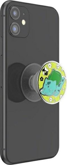 Kapëse telefoni PopSockets Enamel Bulbasaur Nap PopGrip, ngjitës, shumëngjyrësh
