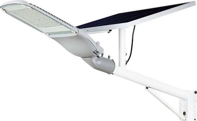 Reflektor rruge diellor V-TAC me çip Samsung 50W, 3000lm, dritë e ftohtë 6000K, gri me të bardhë