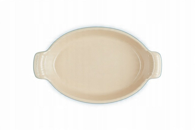 Овална тава за печење Le Creuset Stoneware, 28cm, длабока, бела