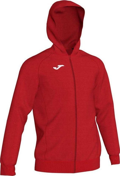 Xhaketë me kapuç Joma Menphis, fleece poliestër, me zinxhir, gri