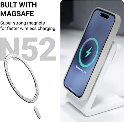 Kllëf telefoni Crong Color Cover Magnetic CRGCOLRMIP1, për iPhone 16 Plus, MagSafe, i zi