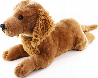 Lodër pelushi MADE Golden Dog, 60 cm, i shtrirë, bezhë
